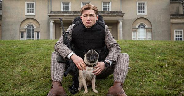 kingsman the secret service taron egerton and pug