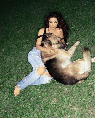 Shania Twain german shepherd