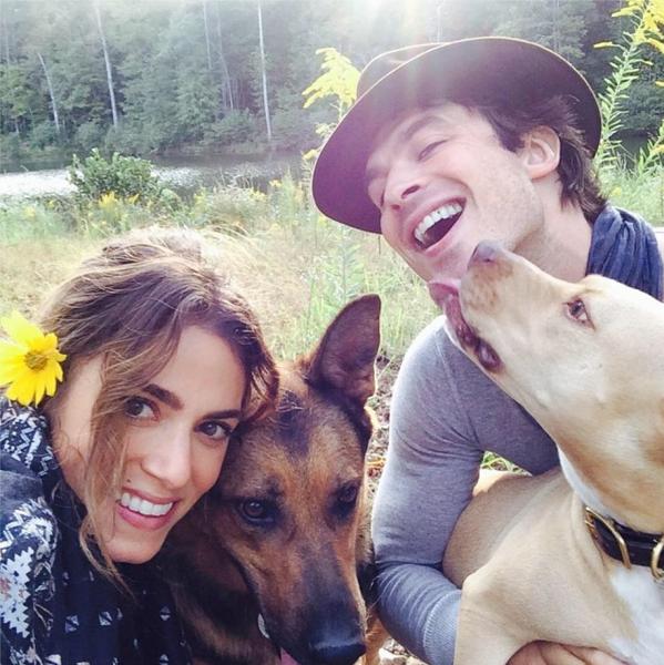 Ian Somerhalder with his dogs!