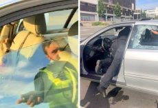Cop Forced To Smash Window To Save Dog Dying In Hot Car And Owners Angry With Cop