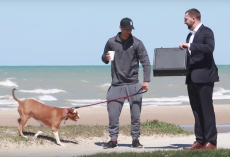 Man In Suit Offers $100,000 To Strangers For Their Dogs In Social Experiment