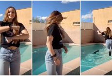 Teen Jumps Into Action When Dog Starts To Drown During Dance Video