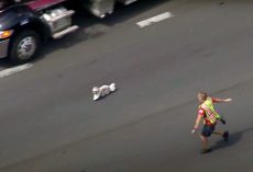 Dog Leads Firefighters On A Heart-Pounding 7-Minute Chase On The Interstate