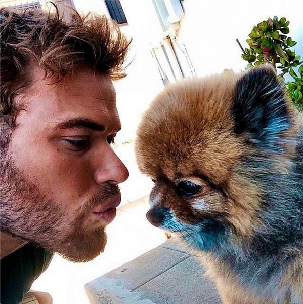 Lutz and his dog Kola