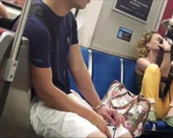 Rescuers seize dog that appeared to be hit and bitten by woman on subway