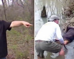 Man thinks he’s about to save a giant beaver stuck in the river – moves closer and realizes the unimaginable
