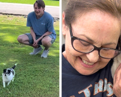 Blind Senior Dog Lights Up Every Time She Realizes Her Favorite Person Is Near
