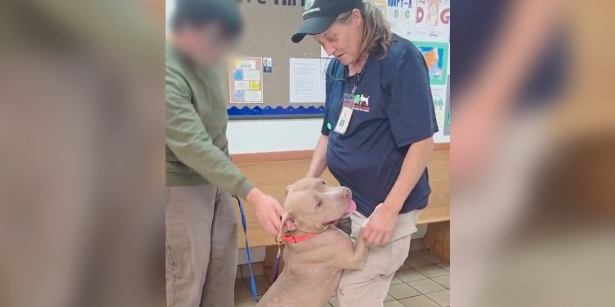 Crying Man Repeats “She’s a Really Good Dog” as He Says Goodbye to Pup After Her Dad Is Deported