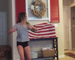 Dad catches daughter dancing in living room, joins in for a highly entertaining performance