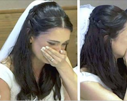 Groom Suddenly Points To Fire Exit, Then Bride Sees Dog She’s Been Dreaming Of Since Childhood