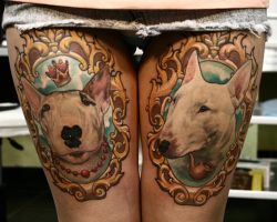 The 12 Coolest English Bull Terrier Tattoo Designs In The World