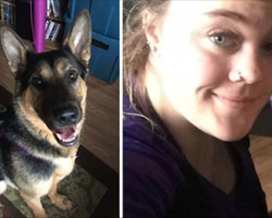 Woman feeds lonely shelter dog bacon strips. Then dog escapes and tracks her down