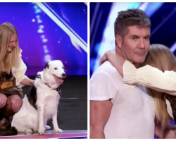 Simon Cowell Jumps On Stage With This Incredible Dog Act To Settle It