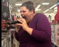 Woman Tries Sam’s Club Karaoke And The Footage Goes Viral