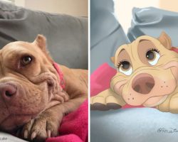 Amazing Illustrator “Disneyfies” Peoples’ Dogs Into Disney Characters