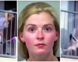 Woman Caught Swinging Spaniel By Her Neck & Choking Her On Balcony