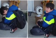 Boy with autism is overjoyed after being surprised with his very own puppy