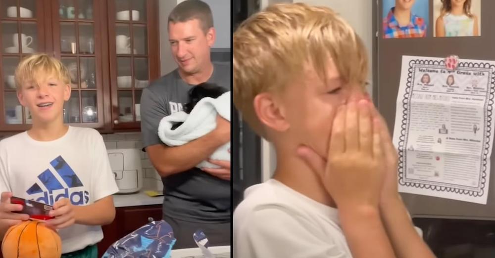 Boy’s Birthday Surprise Puppy Leaves No Emotion Unturned