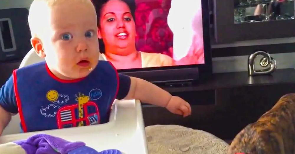 Baby’s Mind Is Completely Blown After Handing Dog A Cookie