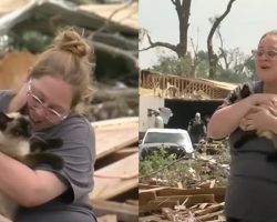 Woman thought her cat was gone after tornado destroyed home — miraculous reunion caught on camera