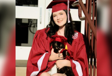 Little Girl Asked Her Cat to Stay With Her Until Graduation — And He Did