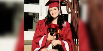 Little Girl Asked Her Cat to Stay With Her Until Graduation — And He Did