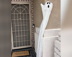 Homeowner Shocked To Find Unexpected Visitor Disguised As a Doormat