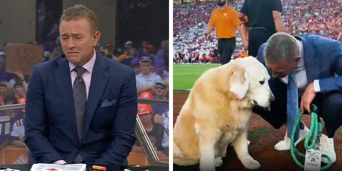 Sportscaster Breaks Down Honoring His Best Friend — A Golden Retriever Named Ben