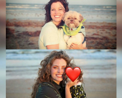 Woman Recreates a Photo With Her Dog 11 Years Later — And He’s a Completely Different Color