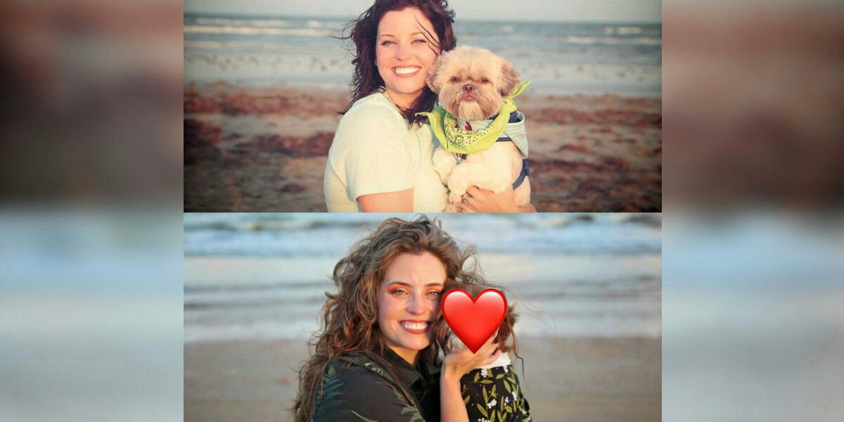 Woman Recreates a Photo With Her Dog 11 Years Later — And He’s a Completely Different Color