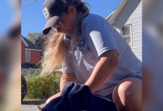 Mail Carrier Pauses Her Route To Rescue Tiny Squirrel Trapped In Storm Drain
